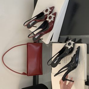 2025 Spring New Pointed Toe Thin Heel Sunflower Women's Shoes Low Top 35-40