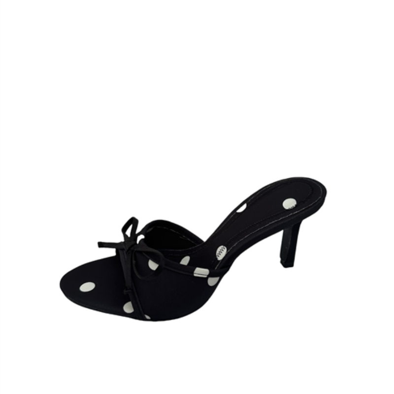 2025 New Polka Dot High Heel Slide Sandals for Women - Image 5